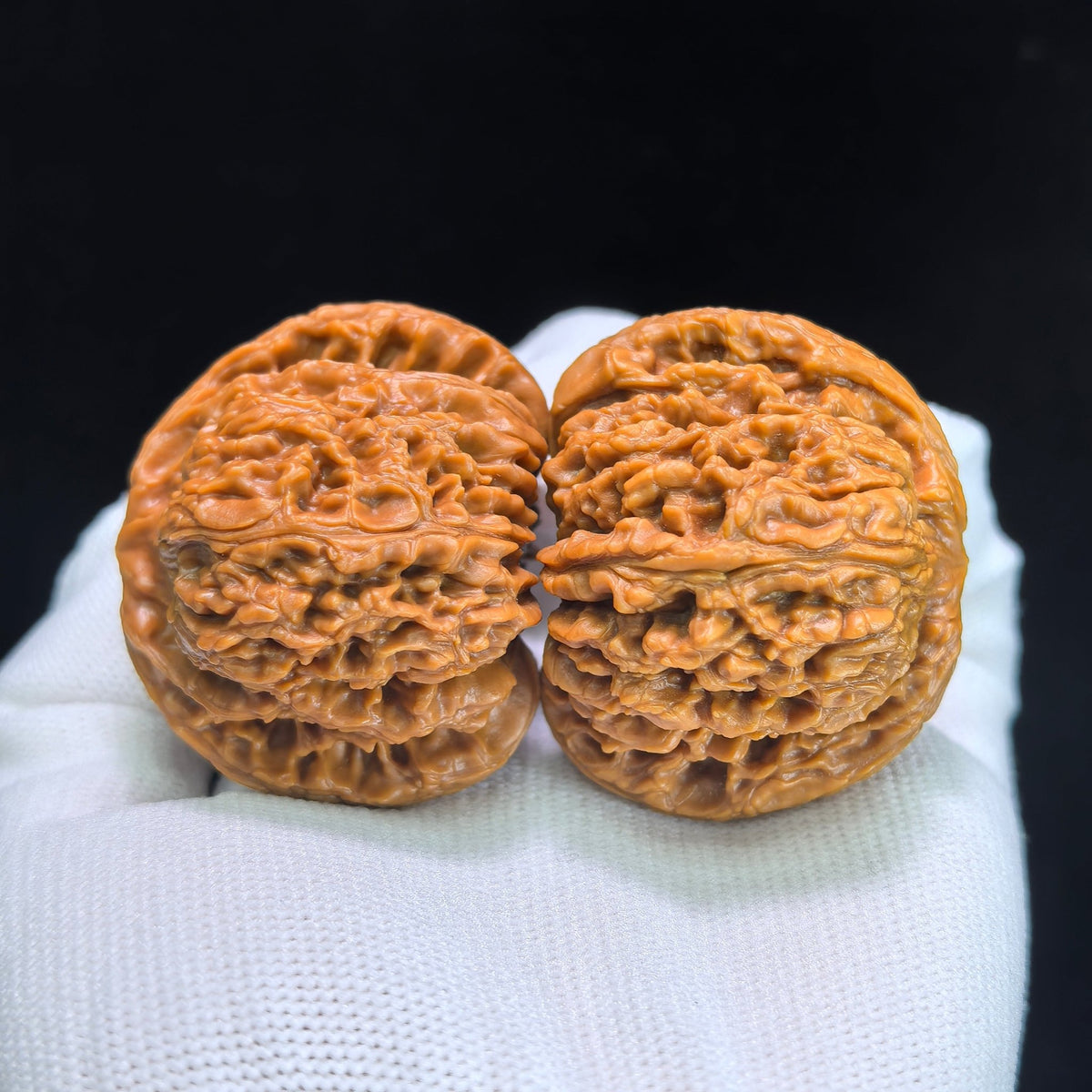 The "Nanjiang Stone" (NJS) Premium Lion Head Pair | 45.0mm x 42.0mm | NJS-1033C - ThePatinaProject