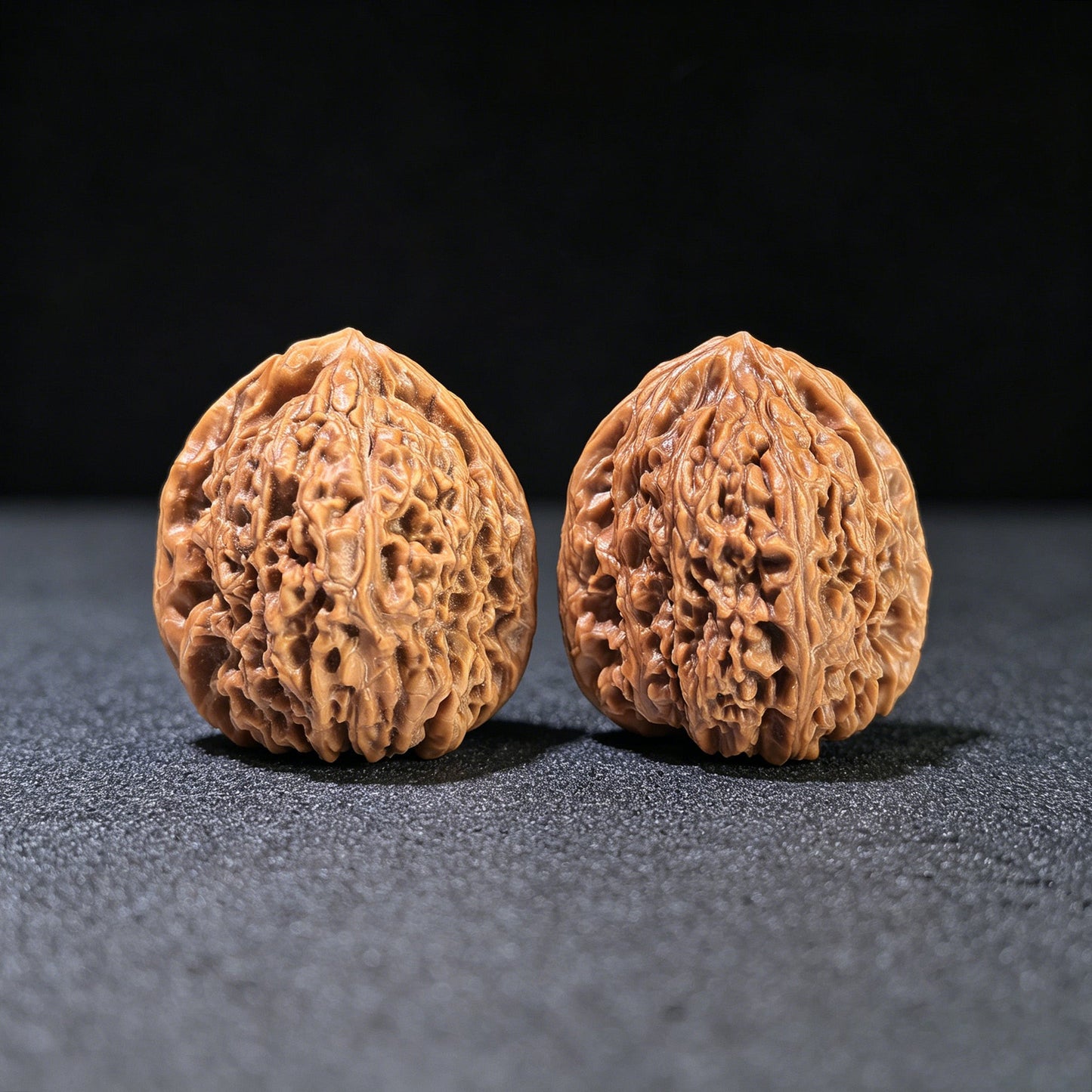 The "Nanjiang Stone" (NJS) Triangular Concave-Base Pair | 37.0mm x 37.0mm | NJS-1202C - ThePatinaProject