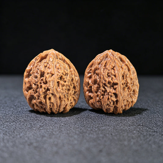 The "Nanjiang Stone" (NJS) Triangular Concave-Base Pair | 37.0mm x 37.0mm | NJS-1202C - ThePatinaProject