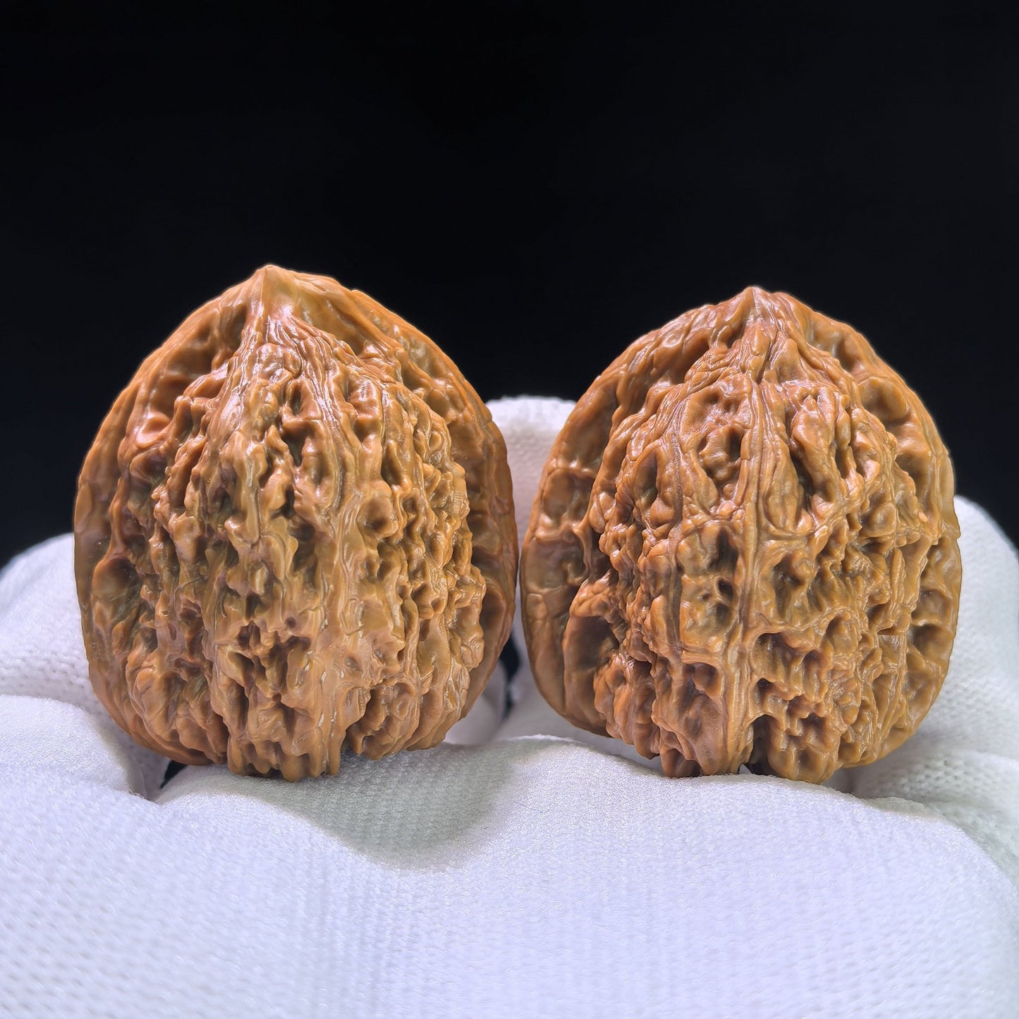 The "Nanjiang Stone" (NJS) Triangular Concave-Base Pair | 37.0mm x 37.0mm | NJS-1202C - ThePatinaProject