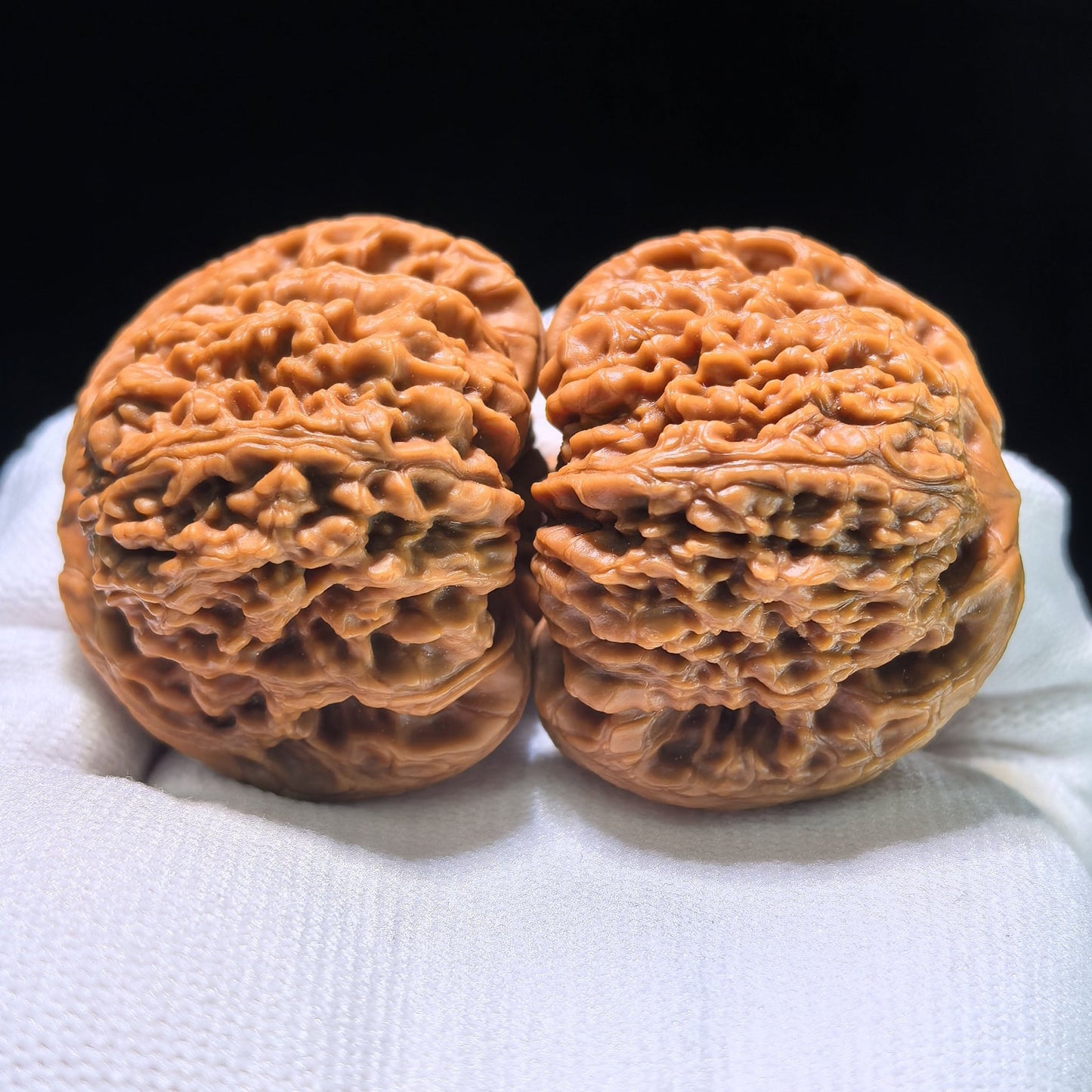 The "Nanjiangstone Concave Base" Perfectly Symmetrical Heirloom Pair | 43.0mm x 41.0mm | NJS-1010 - ThePatinaProject