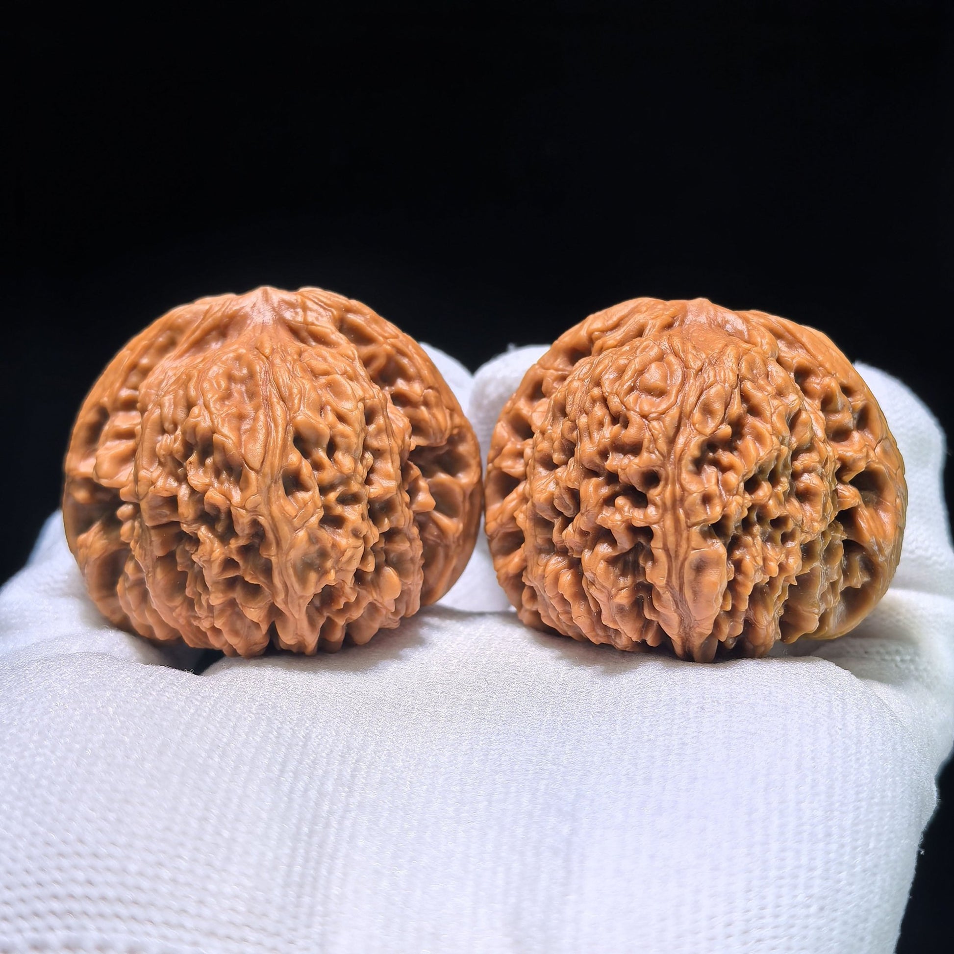 The "Nanjiangstone Concave Base" Perfectly Symmetrical Heirloom Pair | 43.0mm x 41.0mm | NJS-1010 - ThePatinaProject
