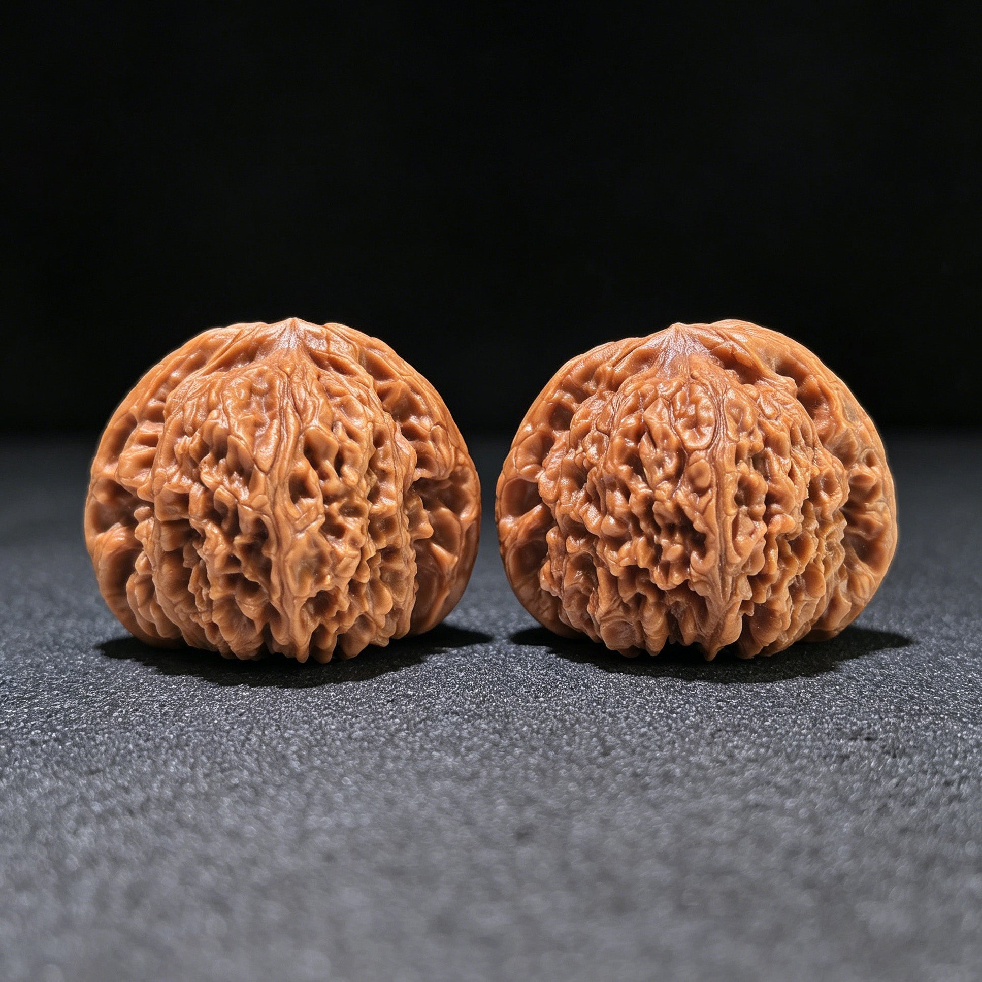 The "Nanjiangstone Concave Base" Perfectly Symmetrical Heirloom Pair | 43.0mm x 41.0mm | NJS-1010 - ThePatinaProject