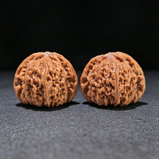 The "Nanjiangstone Concave Base" Perfectly Symmetrical Heirloom Pair | 43.0mm x 41.0mm | NJS-1010 - ThePatinaProject