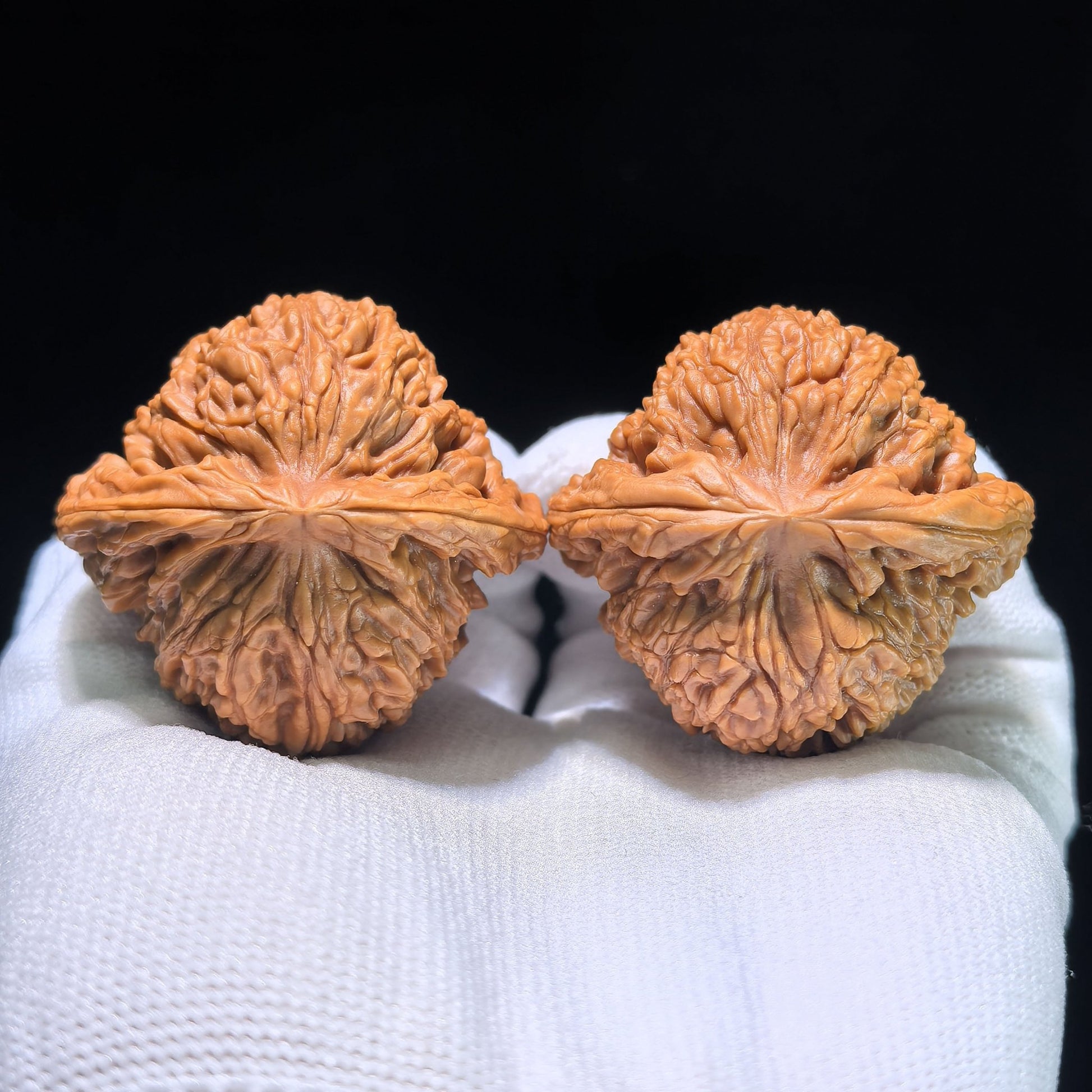 The "Nanjiangstone Concave Base" Perfectly Symmetrical Heirloom Pair | 43.0mm x 41.0mm | NJS-1010 - ThePatinaProject