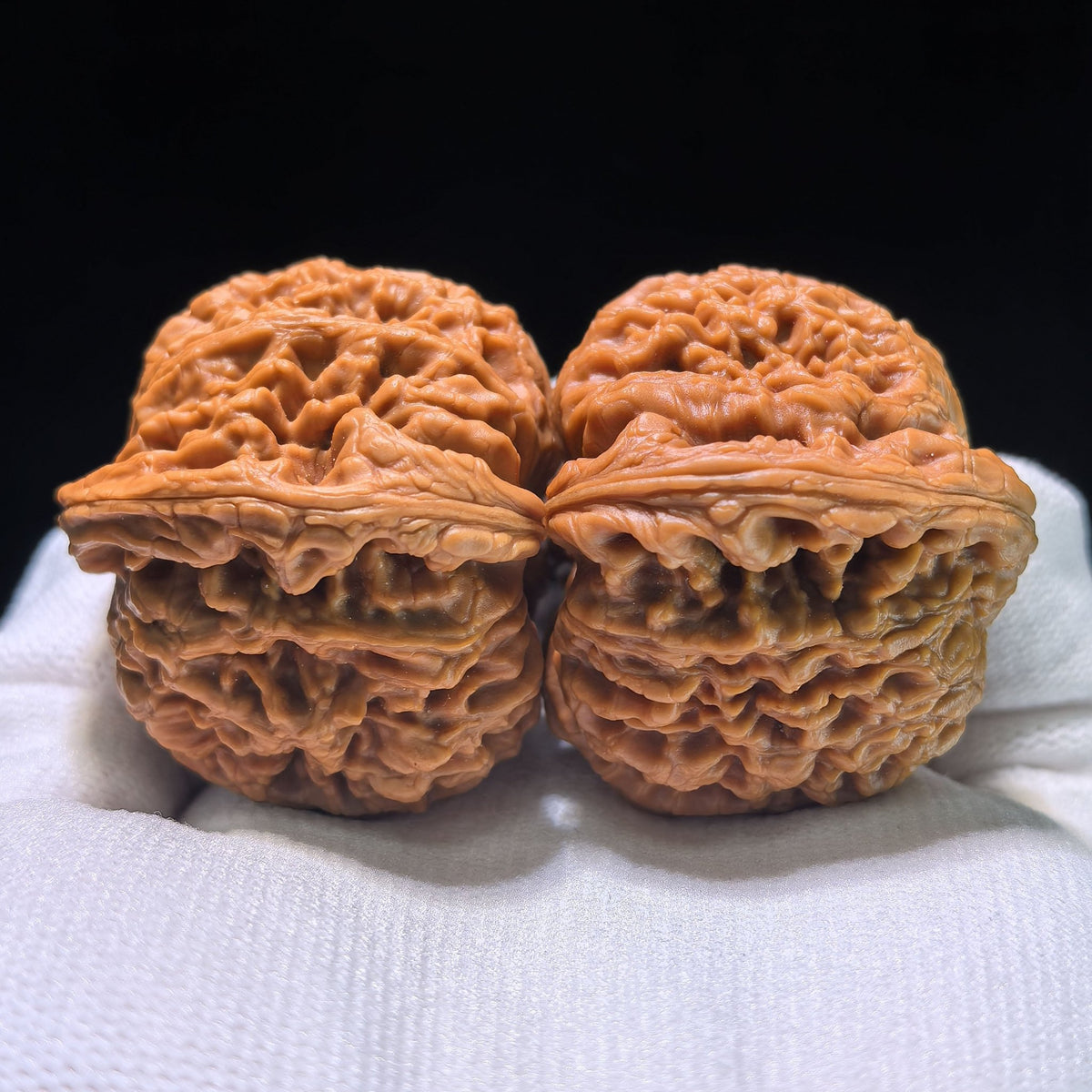 The "Nanjiangstone Concave Base" Perfectly Symmetrical Heirloom Pair | 43.0mm x 41.0mm | NJS-1010 - ThePatinaProject