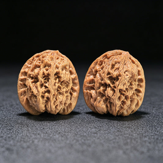The "North China General's Shoulders" (Hua Bei Jiang Jun Pang) Pair | 43.0mm x 40.0mm | HBJJB-401 - ThePatinaProject
