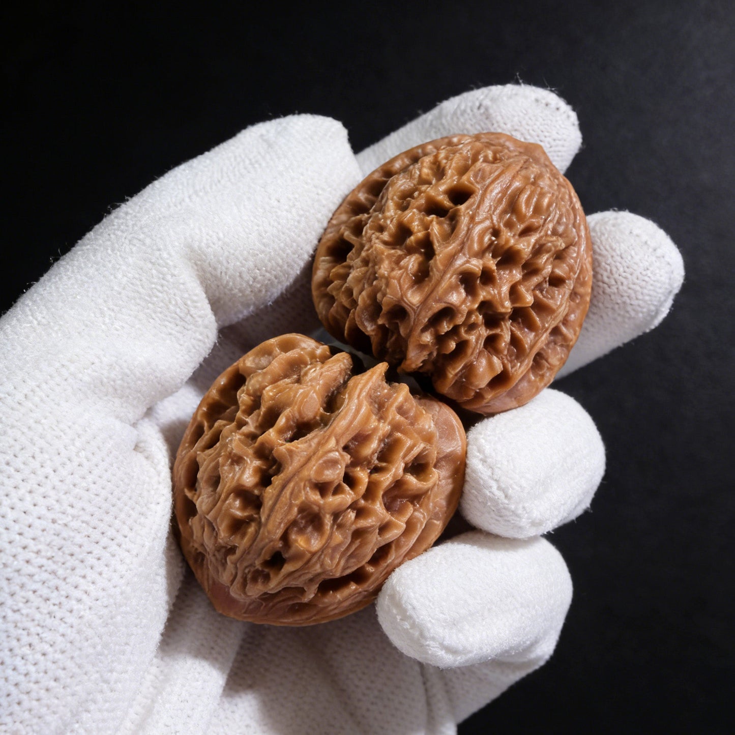 The "Old Tree Red Skin" Nan Jiang Shi Pair | 35.0mm x 35.0mm | NJS-503 - ThePatinaProject