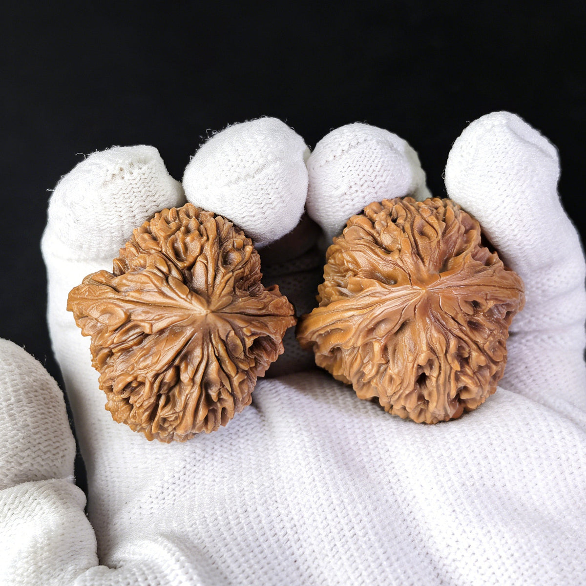 The "Old Tree Red Skin" Nan Jiang Shi Pair | 35.0mm x 35.0mm | NJS-503 - ThePatinaProject