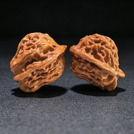 The "Panshan Dolphin" (Xiao Hai Tun) Collector’s Pair | 35.0mm x 31.0mm | XHT-1201E - ThePatinaProject