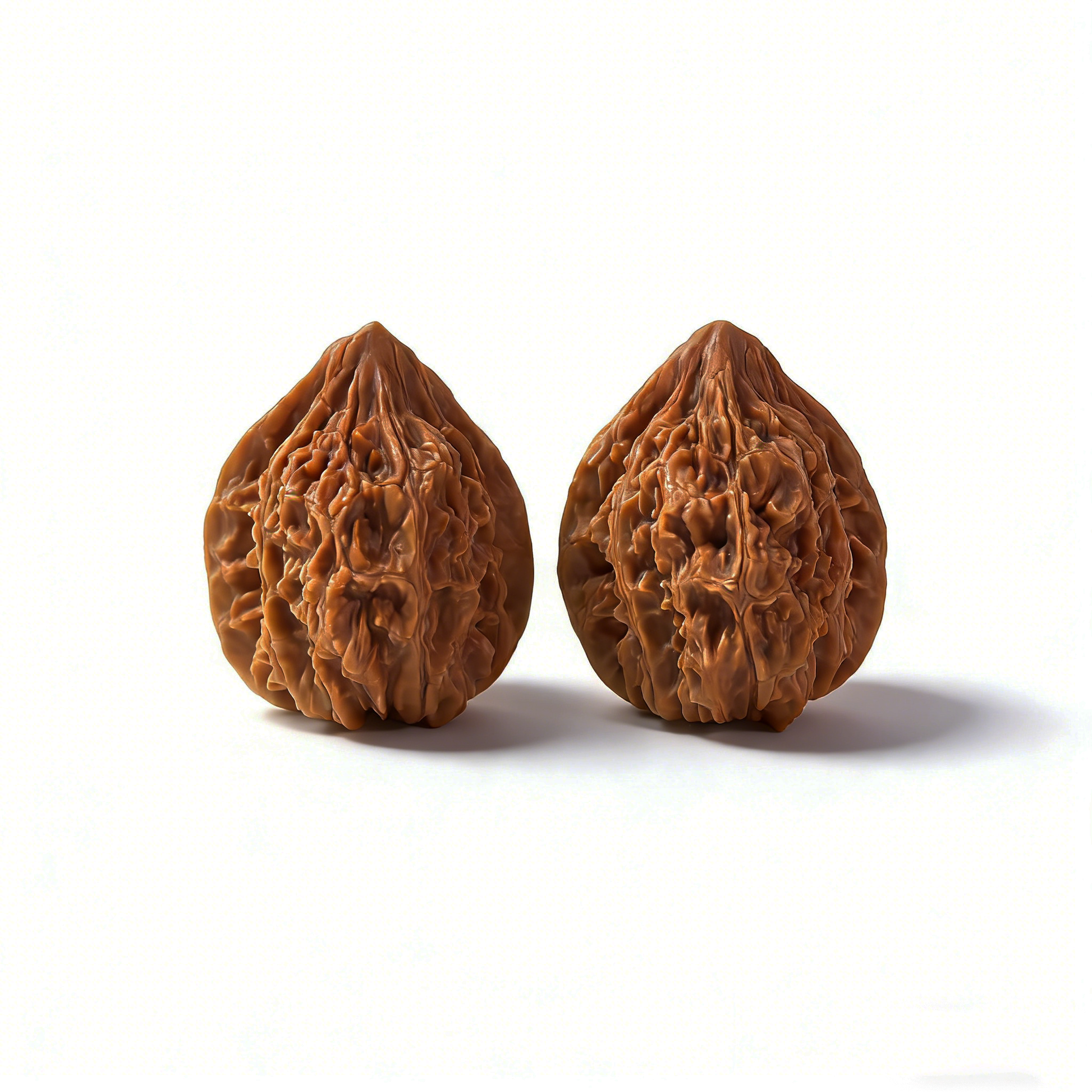 Walnut hand exercisers from The Patina Project, "Meteor Shower" (Liu Xing Yu) with celestial stardust texture, 35mm collector’s pair
