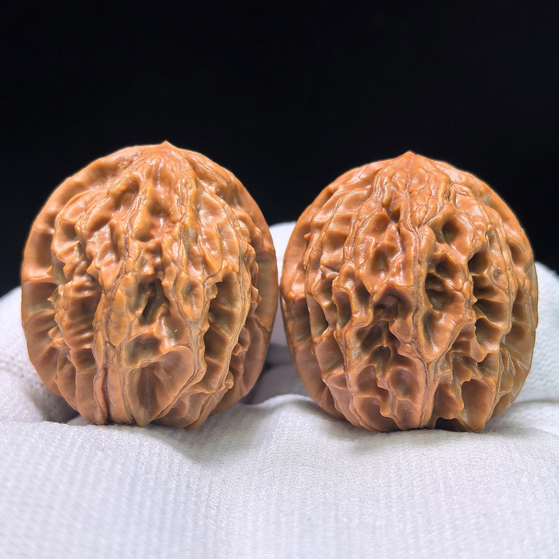 The Petit "Coiling Dragon" (Pan Long Wen) Full-Bellied Pair | 33.0mm x 35.0mm | PLW-705 - ThePatinaProject