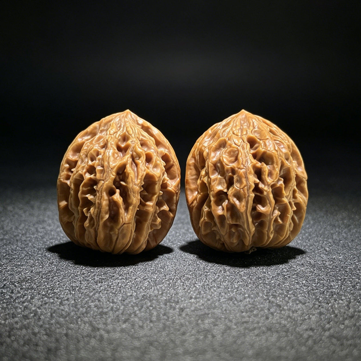 The Petit "Coiling Dragon" (Pan Long Wen) Full-Bellied Pair | 34.0mm x 36.0mm | PLW-707 - ThePatinaProject