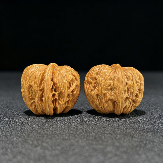 The "Pinggu Gold Ingot" (Pinggu Yuanbao) Premium Select Pair | 36.0mm x 39.0mm | Classic Deep-Belly Format | PGYB-1103 - ThePatinaProject