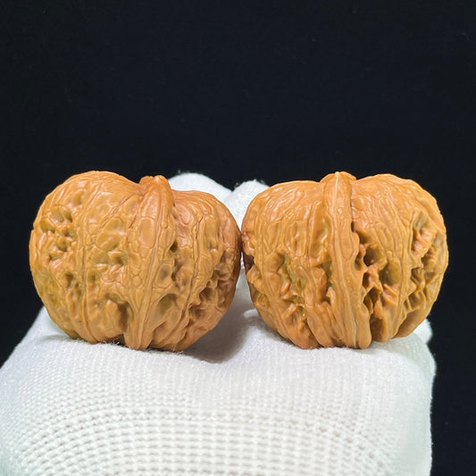 The "Pinggu Gold Ingot" (Pinggu Yuanbao) Premium Select Pair | 36.0mm x 39.0mm | Classic Deep-Belly Format | PGYB-1103 - ThePatinaProject