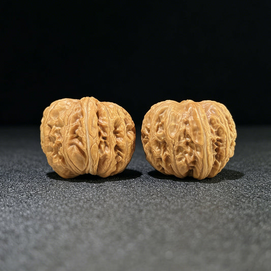 The "Pinggu Ingot" (Ping Gu Yuan Bao) Deep-Bellied Giant Prosperity Pair | 41.0mm x 45.0mm | PGYB-801 - ThePatinaProject