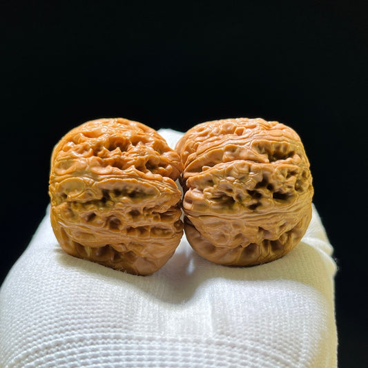 The "Pinggu Ingot" (Ping Gu Yuan Bao) Deep-Bellied Prosperity Pair | 39.0mm x 40.0mm | PGYB-901 - ThePatinaProject