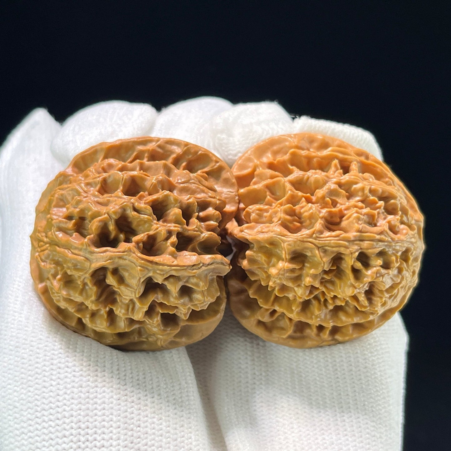 The "Pingguoyuan" (PGY) Apple Garden Classic Rounded Lion Head Pair | 42.0mm x 40.0mm | PGY-803 - ThePatinaProject