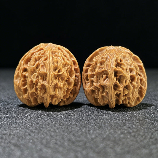 The "Pingguoyuan" (PGY) Apple Garden Classic Rounded Lion Head Pair | 42.0mm x 40.0mm | PGY-803 - ThePatinaProject
