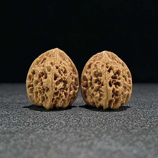 The "Pointed Chicken Heart" (Jian Ji Xin) Flawless Giant Pair | 41.0mm x 41.0mm | JJX-901 - ThePatinaProject