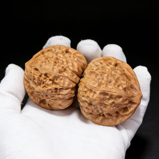 The "Pumpkin Block" (Nan Gua Dun) Pair | 45.0mm x 40.0mm | NGD-04 - ThePatinaProject