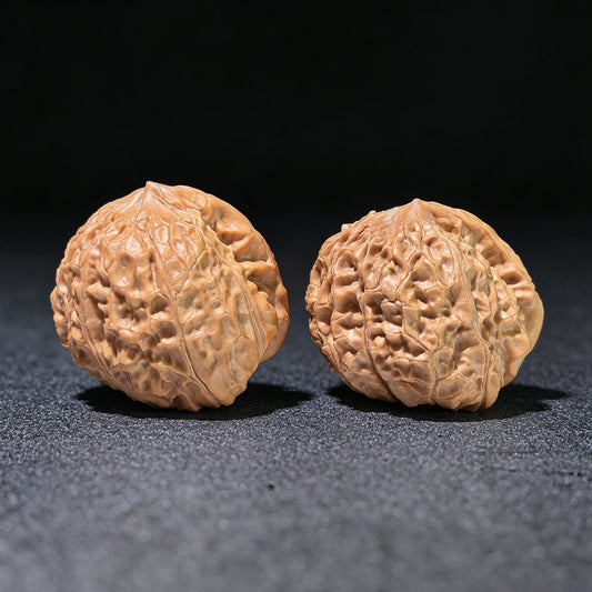 The "Pumpkin" (Nan Gua) Smooth Sailing Matched Pair | 42.0mm x 37.0mm | NGDYF-1201E - ThePatinaProject