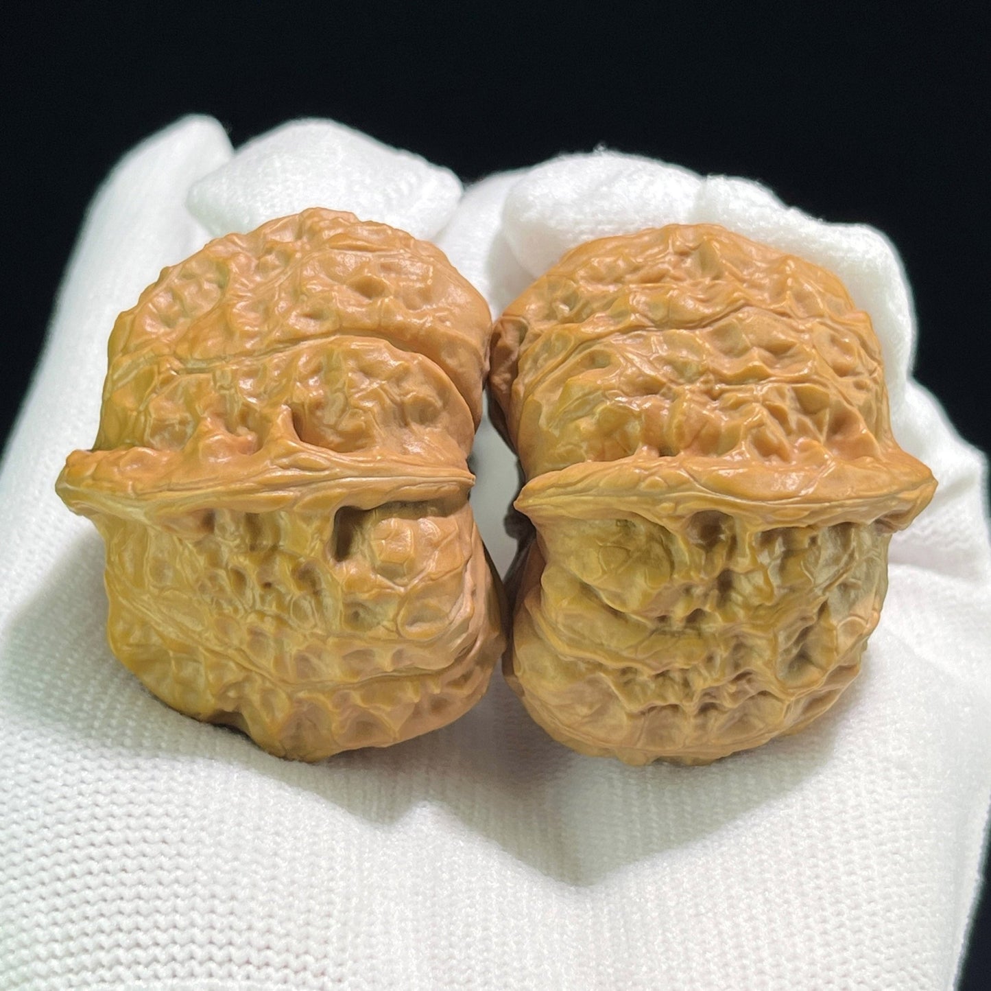 The "Pumpkin Pier" (Nan Gua Dun) Deep-Belly Squatted Pair | 39.0mm x 42.0mm | NGD-703 - ThePatinaProject
