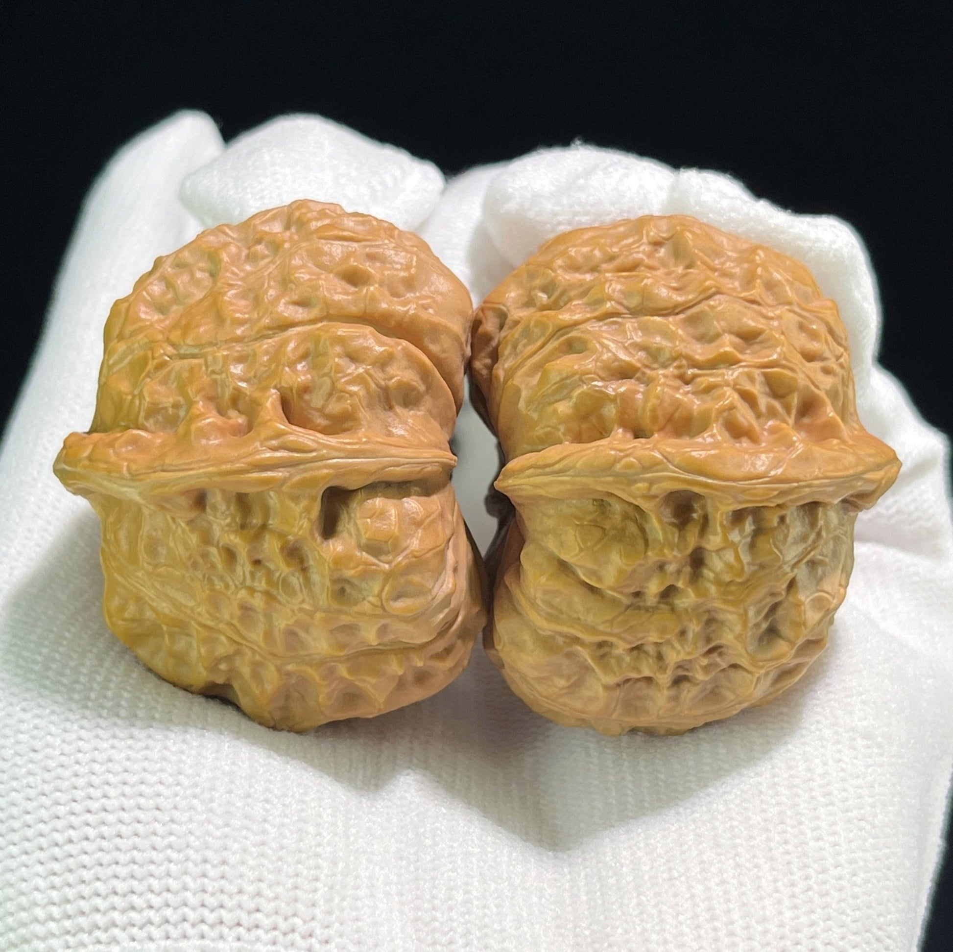 The "Pumpkin Pier" (Nan Gua Dun) Deep-Belly Squatted Pair | 39.0mm x 42.0mm | NGD-703 - ThePatinaProject