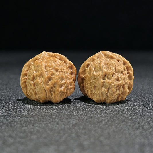 The "Pumpkin Pier" (Nan Gua Dun) Deep-Belly Squatted Pair | 39.0mm x 42.0mm | NGD-703 - ThePatinaProject