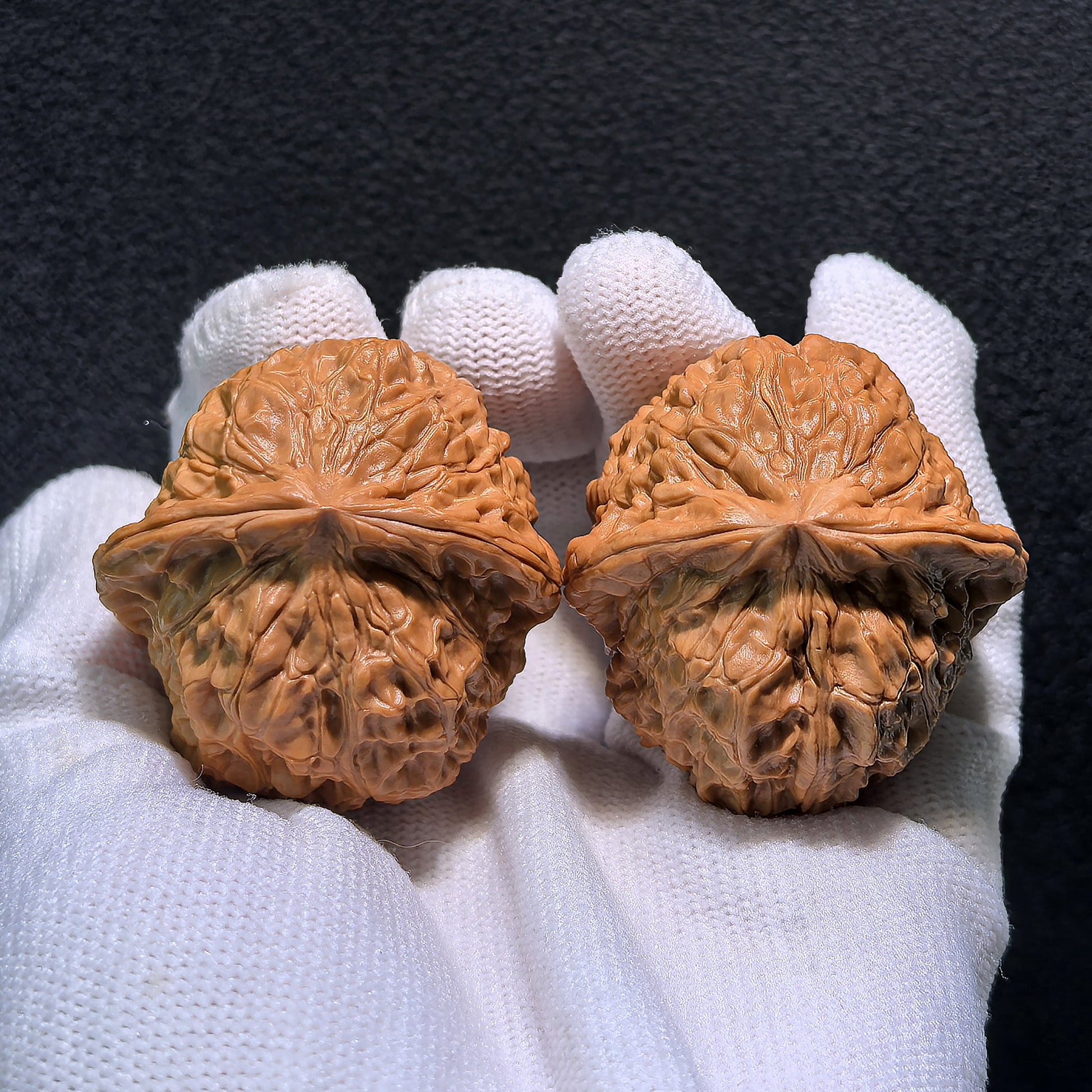 The "Pumpkin Squat" (Nan Gua Dun) Pair | 41.0mm x 43.0mm | NGD-402 - ThePatinaProject