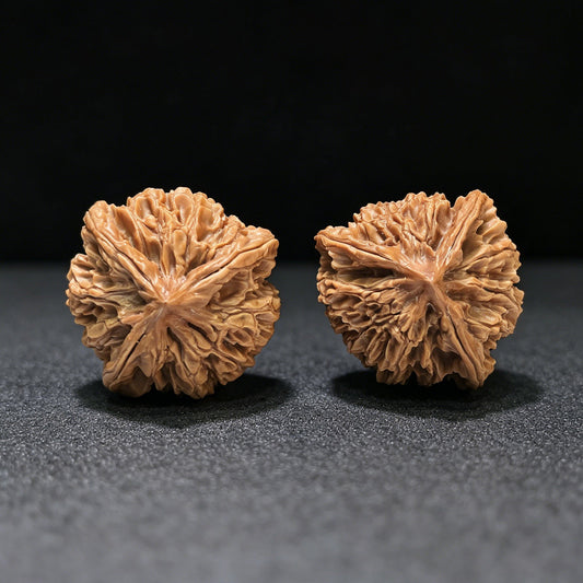 The "Qi Shan Three-Rib" (Qi Shan San Leng) Premium Hand-Twirling Pair | 35.0mm x 35.0mm | 1:1 Perfect Stance | QSSN-401E - ThePatinaProject