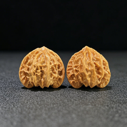 The "Qishan Four-Ribbed" (Qi Shan Si Leng) Rare Mutation Pair | 36.0mm x 34.0mm | Compact Shou Nian Format | QSSL-1003 - ThePatinaProject