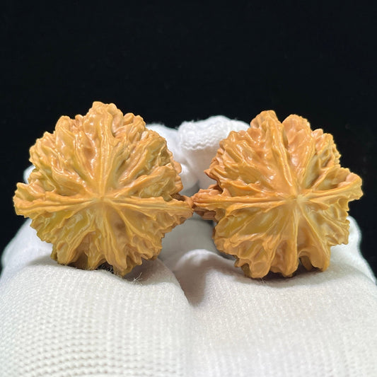 The "Qishan Four-Ribbed" (Qi Shan Si Leng) Rare Mutation Pair | 36.0mm x 34.0mm | Compact Shou Nian Format | QSSL-1003 - ThePatinaProject