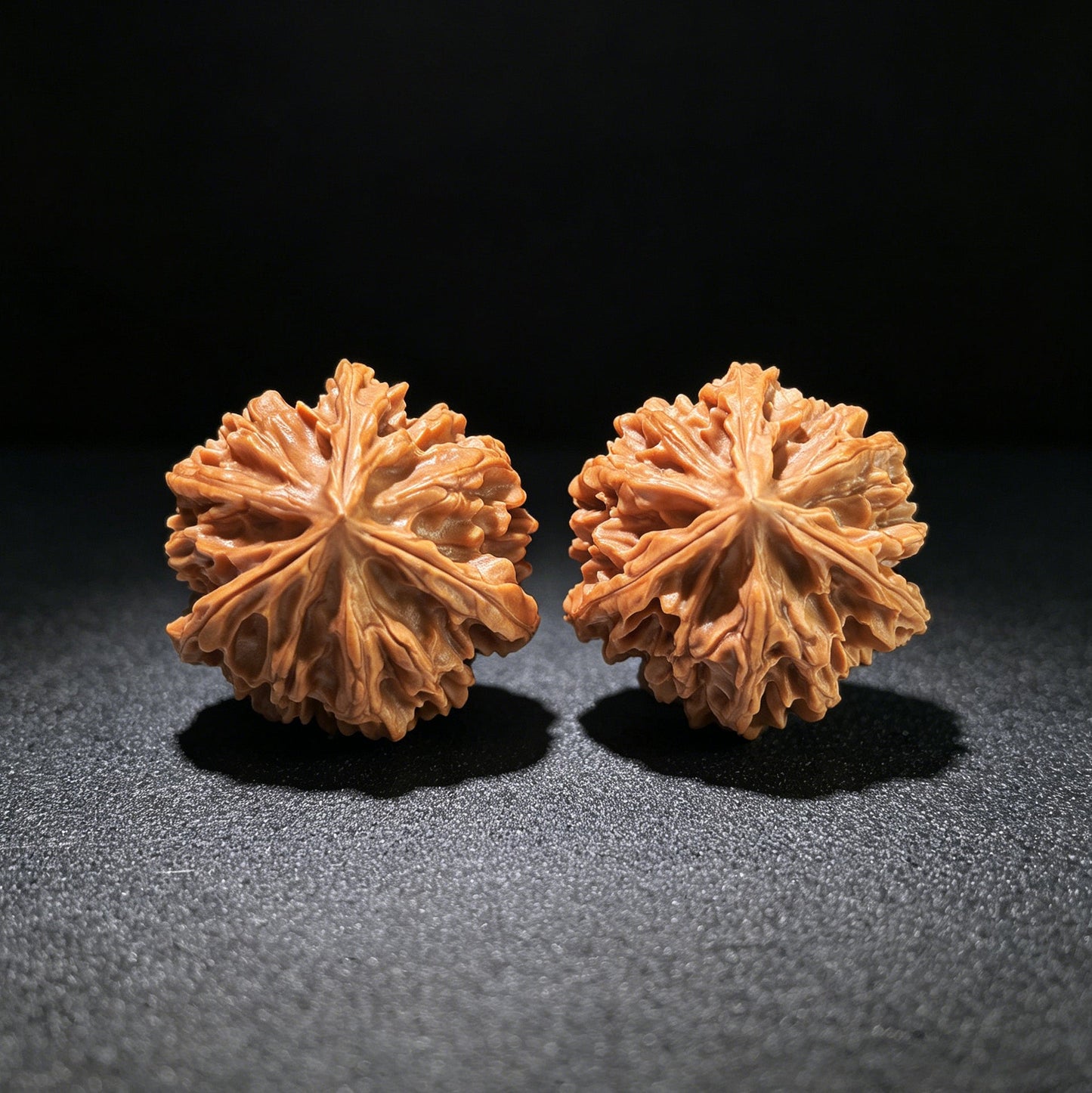 The "Qishan" Trident Three-Ridge Pair | 31.0mm x 31.0mm | QSSN-1201E - ThePatinaProject