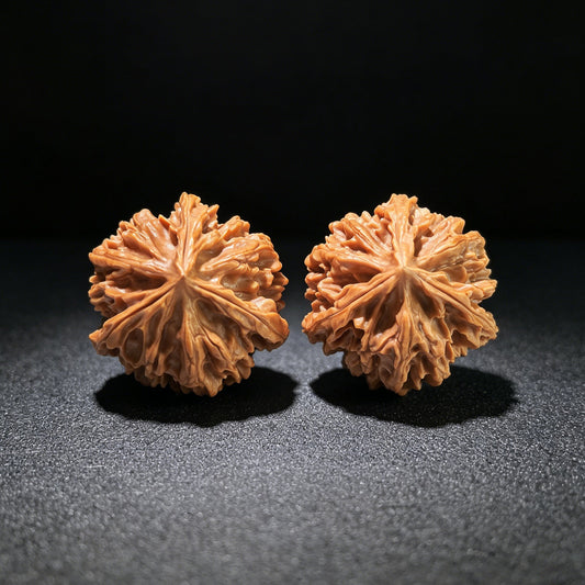 The "Qishan" Trident Three-Ridge Pair | 31.0mm x 31.0mm | QSSN-1201E - ThePatinaProject