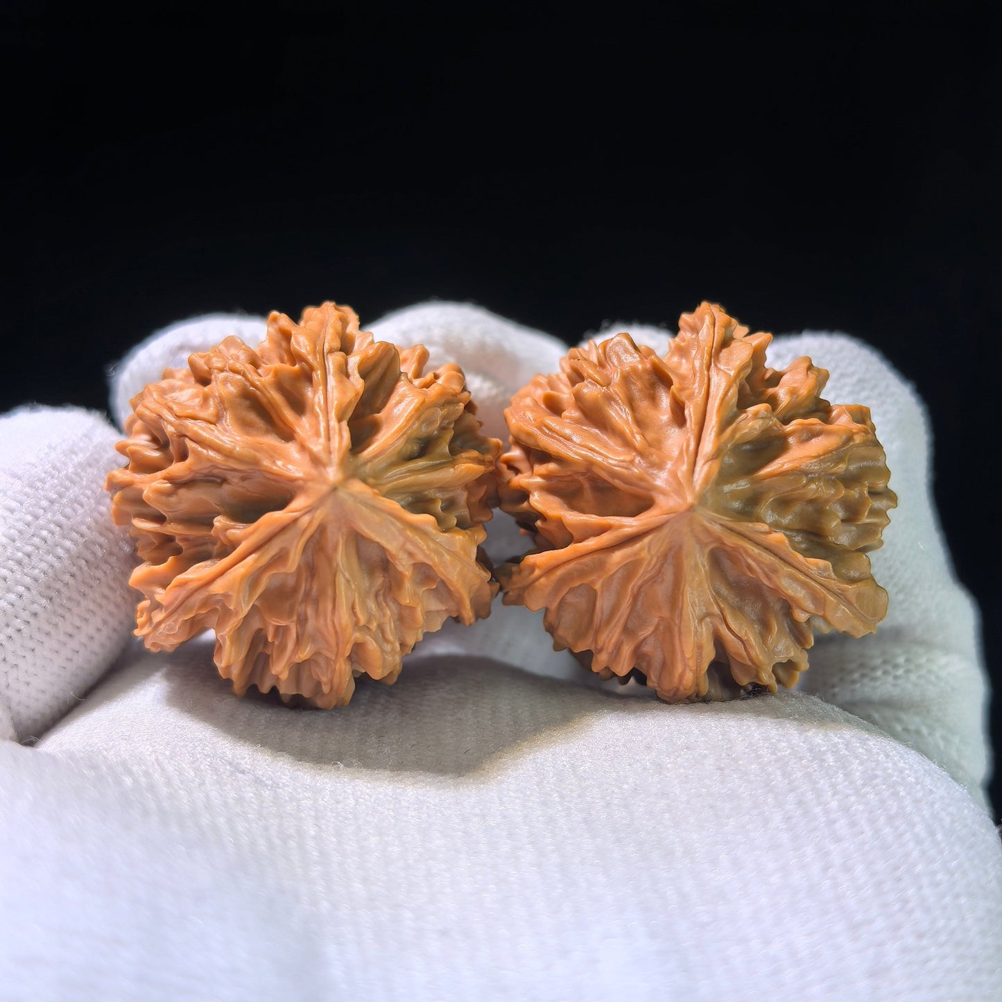 The "Qishan" Trident Three-Ridge Pair | 31.0mm x 31.0mm | QSSN-1201E - ThePatinaProject