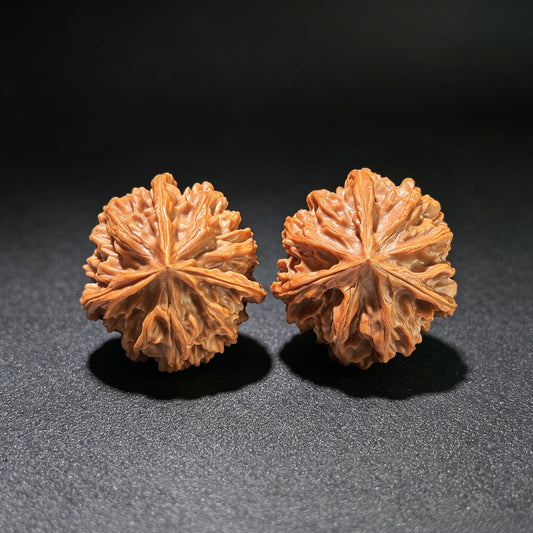 The "Qishan" Trident Three-Ridge Pair | 32.0mm x 35.0mm | QSSN-1204E - ThePatinaProject