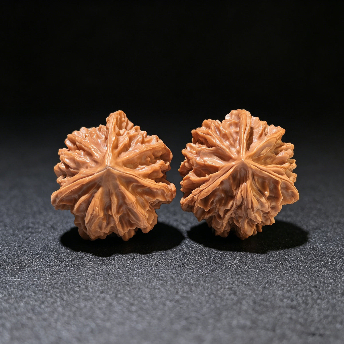 The "Qishan" Trident Three-Ridge Pair | 33.0mm x 32.0mm | QSSN-1203E - ThePatinaProject