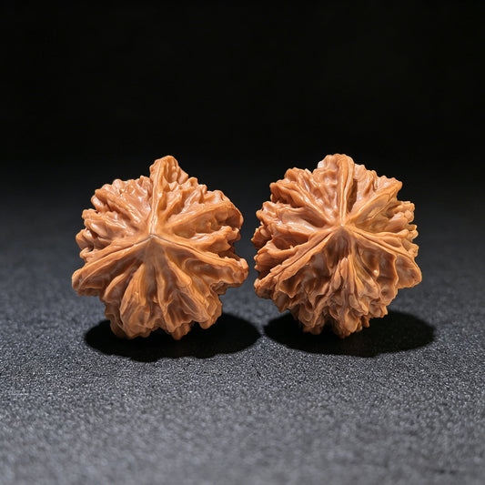 The "Qishan" Trident Three-Ridge Pair | 33.0mm x 32.0mm | QSSN-1203E - ThePatinaProject