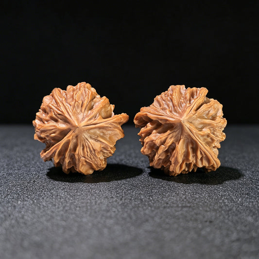 The "Qishan" Trident Three-Ridge Pair | 34.0mm x 34.0mm | QSSN-1202E - ThePatinaProject