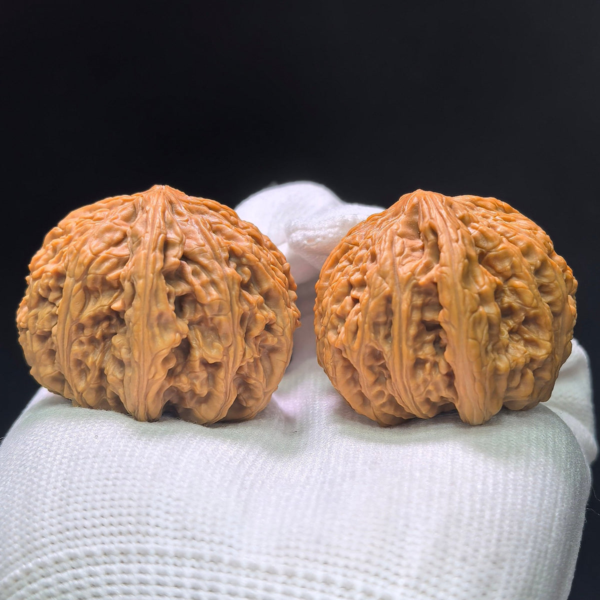 The Radiant "Ruby Fine-Line" Hongbaoshi Miwen Compressed Collector Pair | 41.0mm x 41.0mm | HBS-1401 - ThePatinaProject
