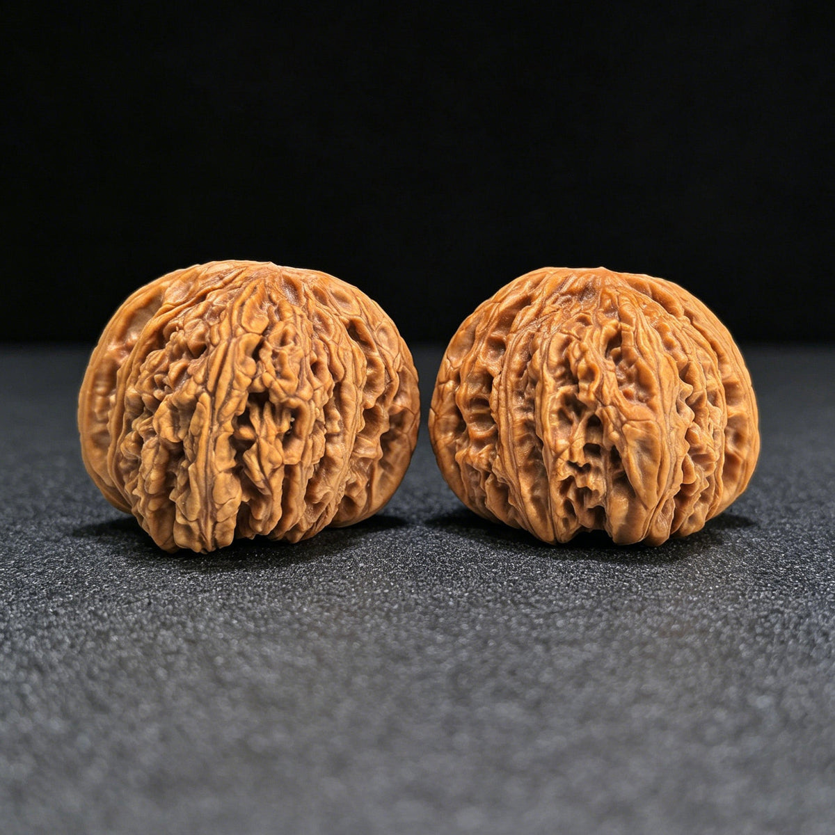 The Radiant "Ruby Fine-Line" Hongbaoshi Miwen Compressed Collector Pair | 41.0mm x 41.0mm | HBS-1401 - ThePatinaProject