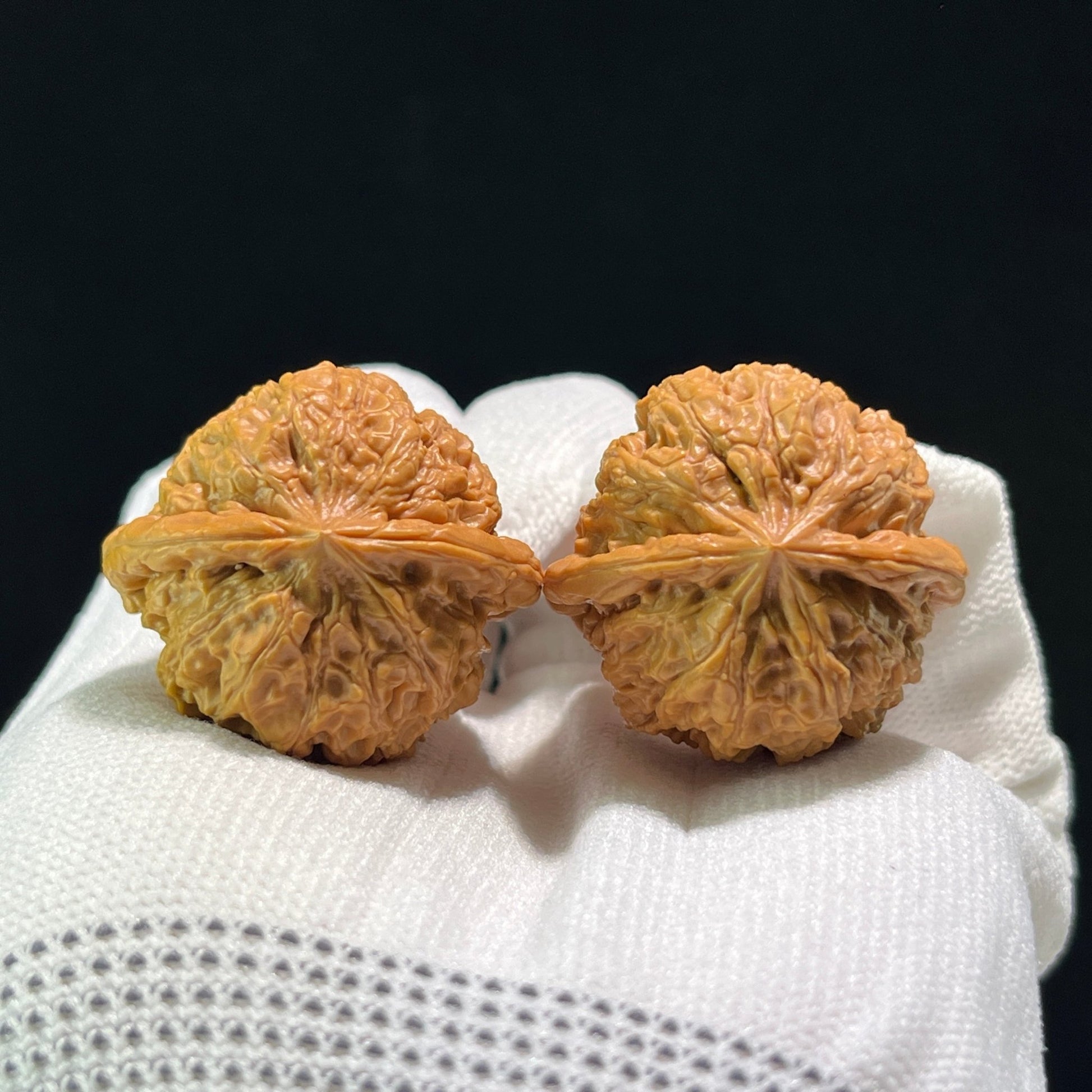 The "Rain Flower Pebble" (Yu Hua Shi) Ji Pin Pair | 34.0mm x 31.0mm | YHS-601 - ThePatinaProject
