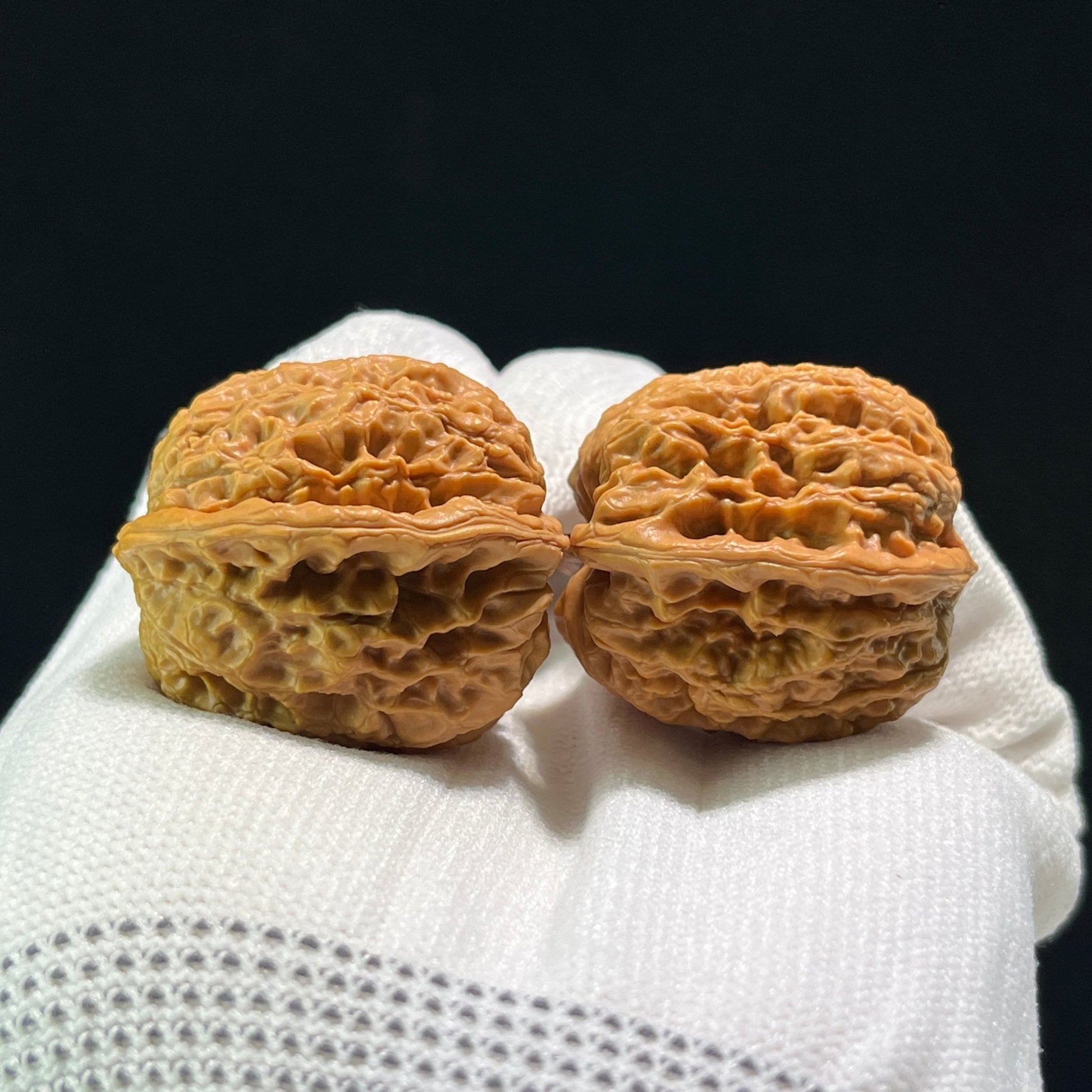 The "Rain Flower Pebble" (Yu Hua Shi) Ji Pin Pair | 34.0mm x 31.0mm | YHS-601 - ThePatinaProject