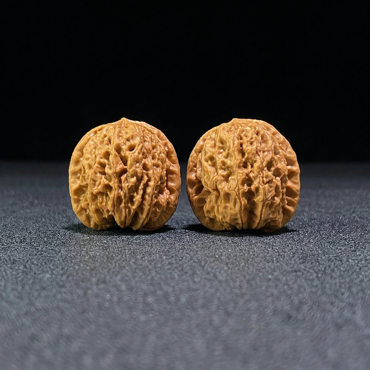 The "Rain Flower Pebble" (Yu Hua Shi) Ji Pin Pair | 34.0mm x 31.0mm | YHS-601 - ThePatinaProject
