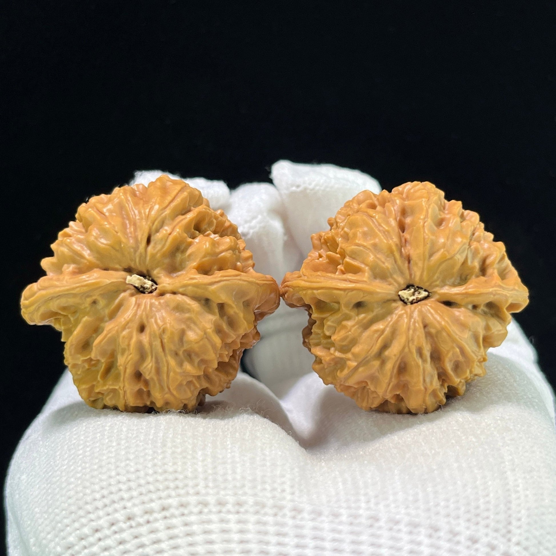 The "Rainflower Pebble" (Yu Hua Shi) Premium Balanced Pair | 37.0mm x 34.0mm | Compact Pocket Format | YHS-1001 - ThePatinaProject