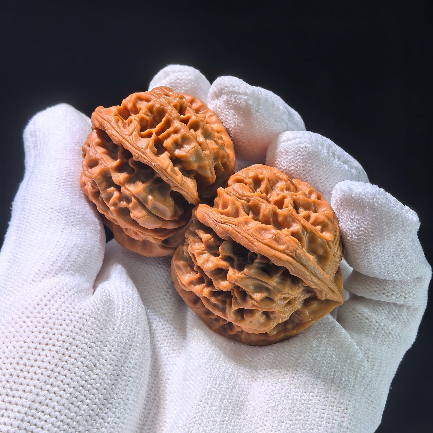The Rare "Hundred Longevity Lion's Head" Triangle Collector's Pair | 37.0mm x 37.0mm x 35.0mm | BSSZT3N-1001E - ThePatinaProject