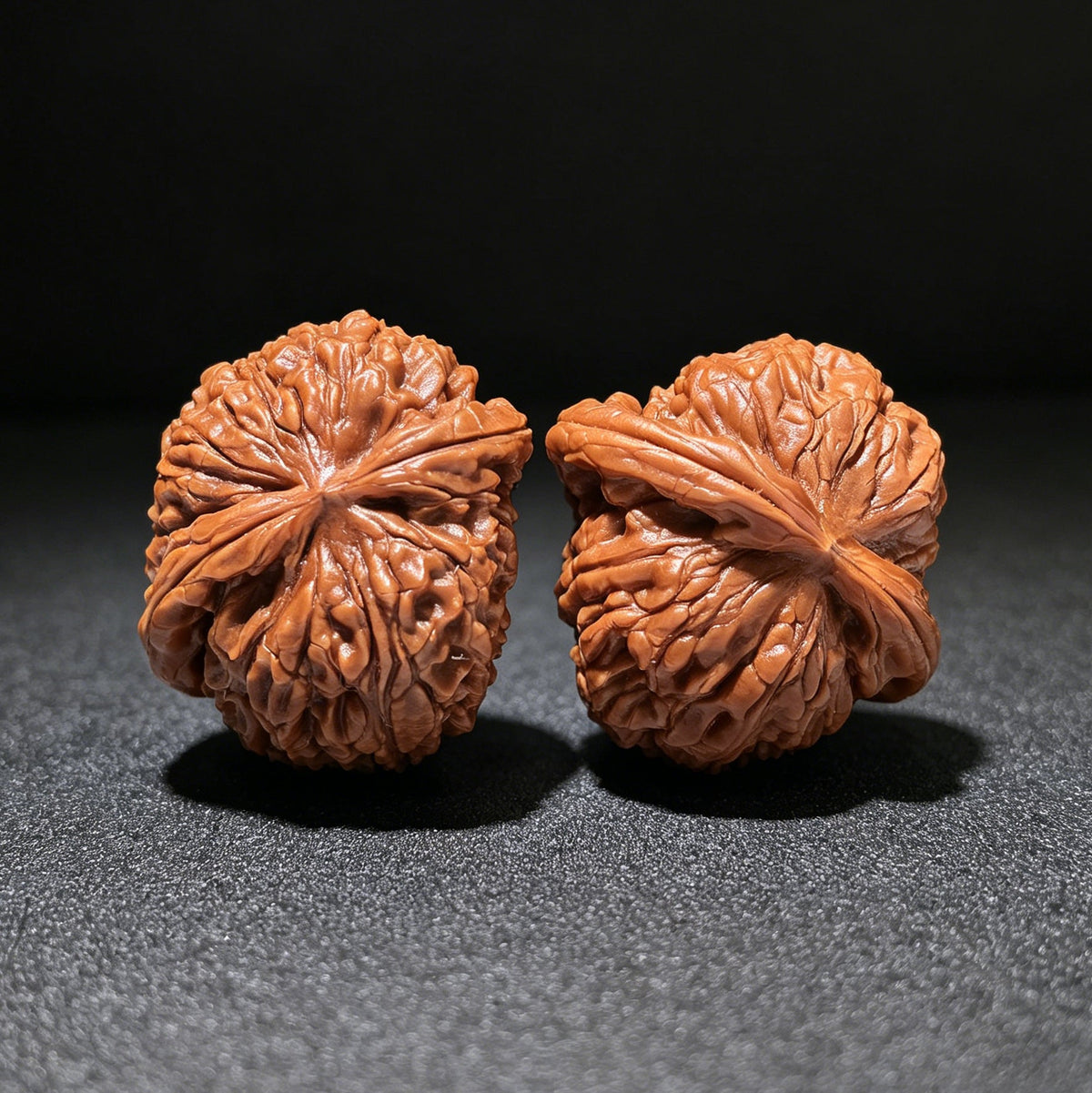 The Rare "Millstone Half-Wall" (Mo Pan Ban Bi) Ergonomic Pair | 37.0mm x 35.0mm | MPBB-1201E - ThePatinaProject