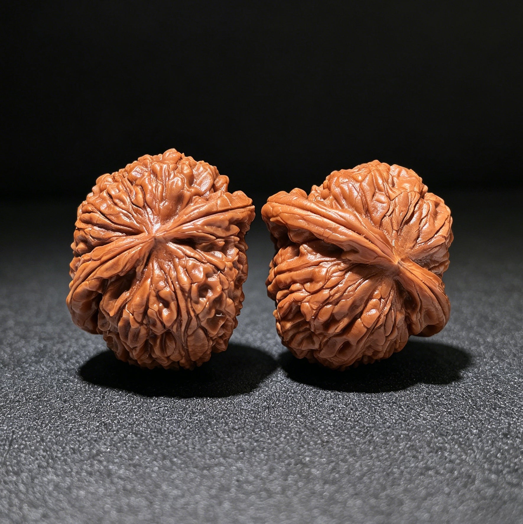 The Rare "Millstone Half-Wall" (Mo Pan Ban Bi) Ergonomic Pair | 37.0mm x 35.0mm | MPBB-1201E - ThePatinaProject