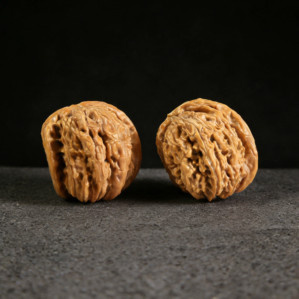 The Rare "Twin-Husk" White Lion Head (Banbi) Pair | 32.0mm | BBBSZ-01 - ThePatinaProject